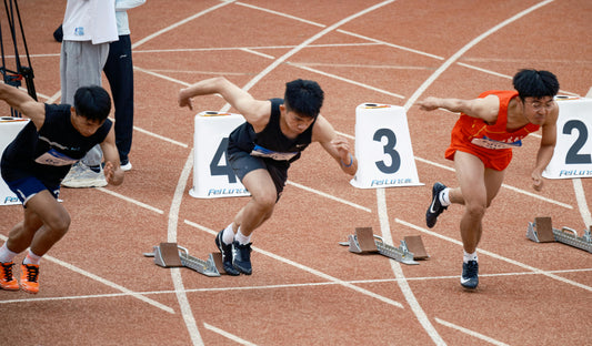 Sprinteurs en pleine course