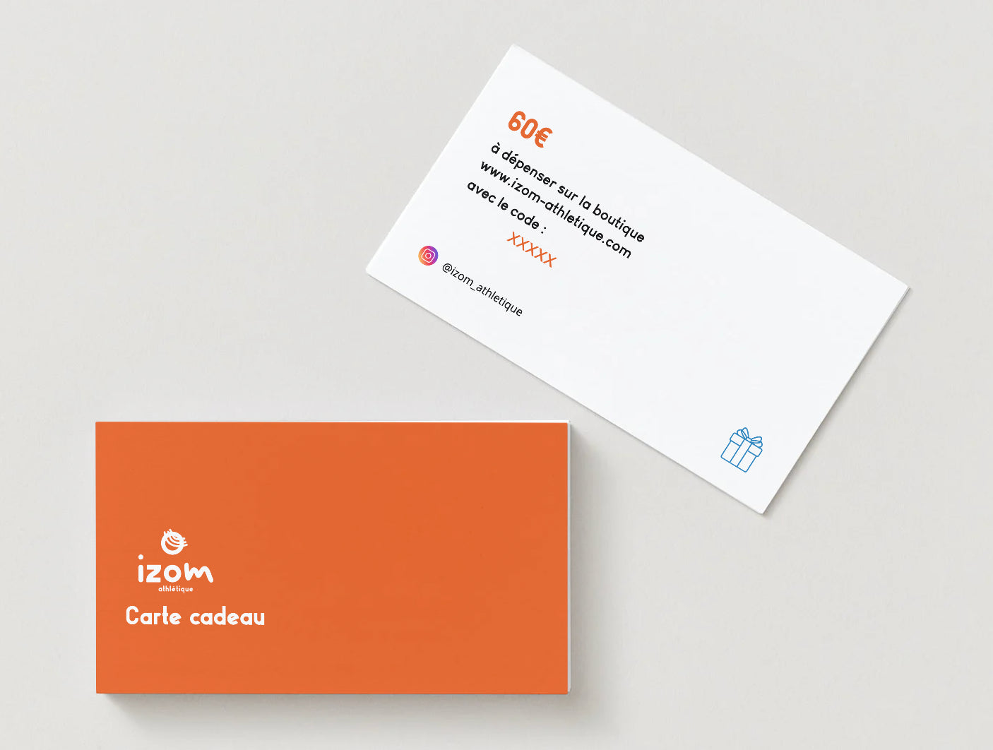 Carte cadeau IZOM Athlétique – soin musculaire 100% naturel et rechargeable pour sportifs